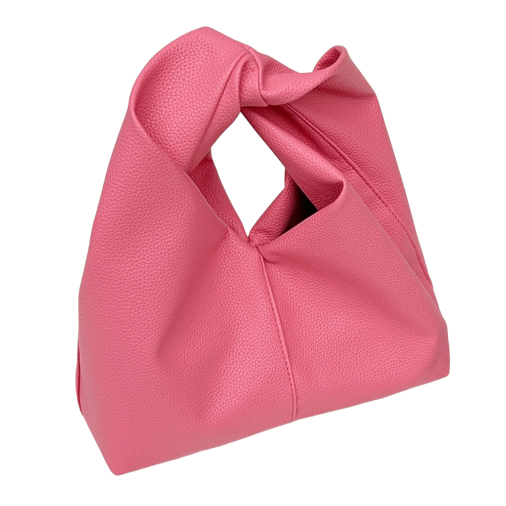 Luxury Bags That Are Affordable - Affordable PU Knotted Wrist Handbag Soft