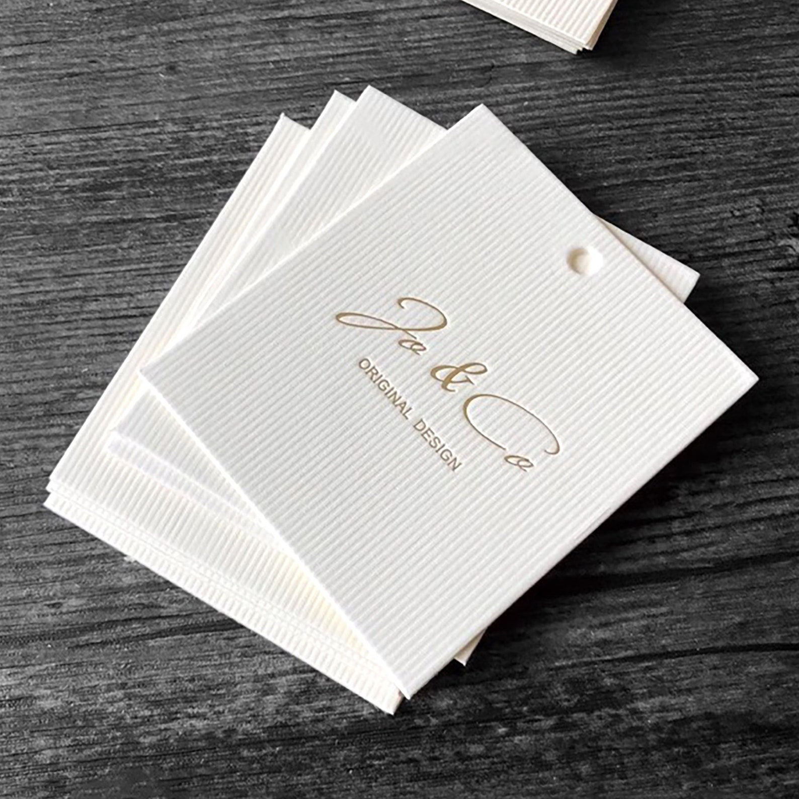 Luxury Bags Price - Custom Luxury Embossed Logo Hang Tags,