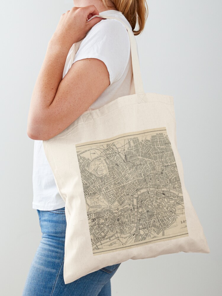 London map (19th century) Tote - đánh giá và giá Luxury Bags London
