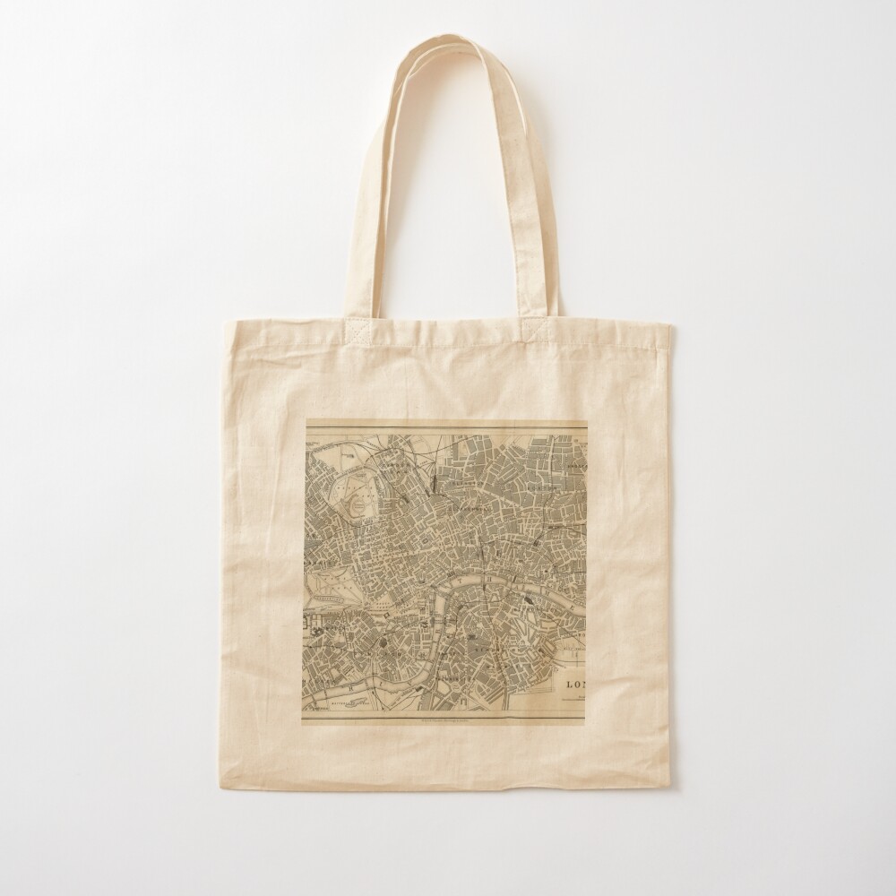 London map (19th century) Tote - đánh giá và giá Luxury Bags London