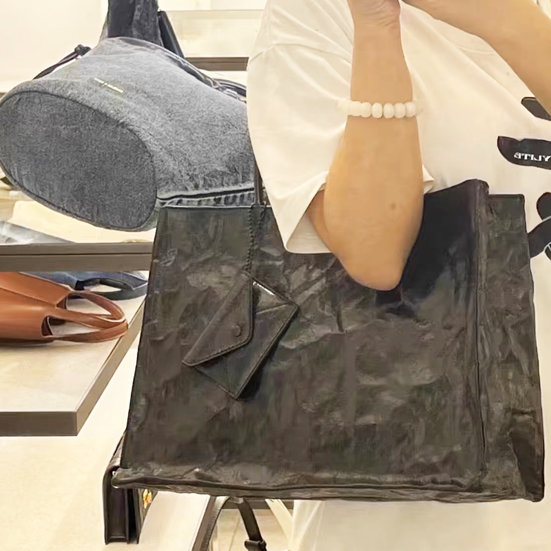 Korean Casual Kraft Paper Tote - đánh giá và giá Luxury Bags Made