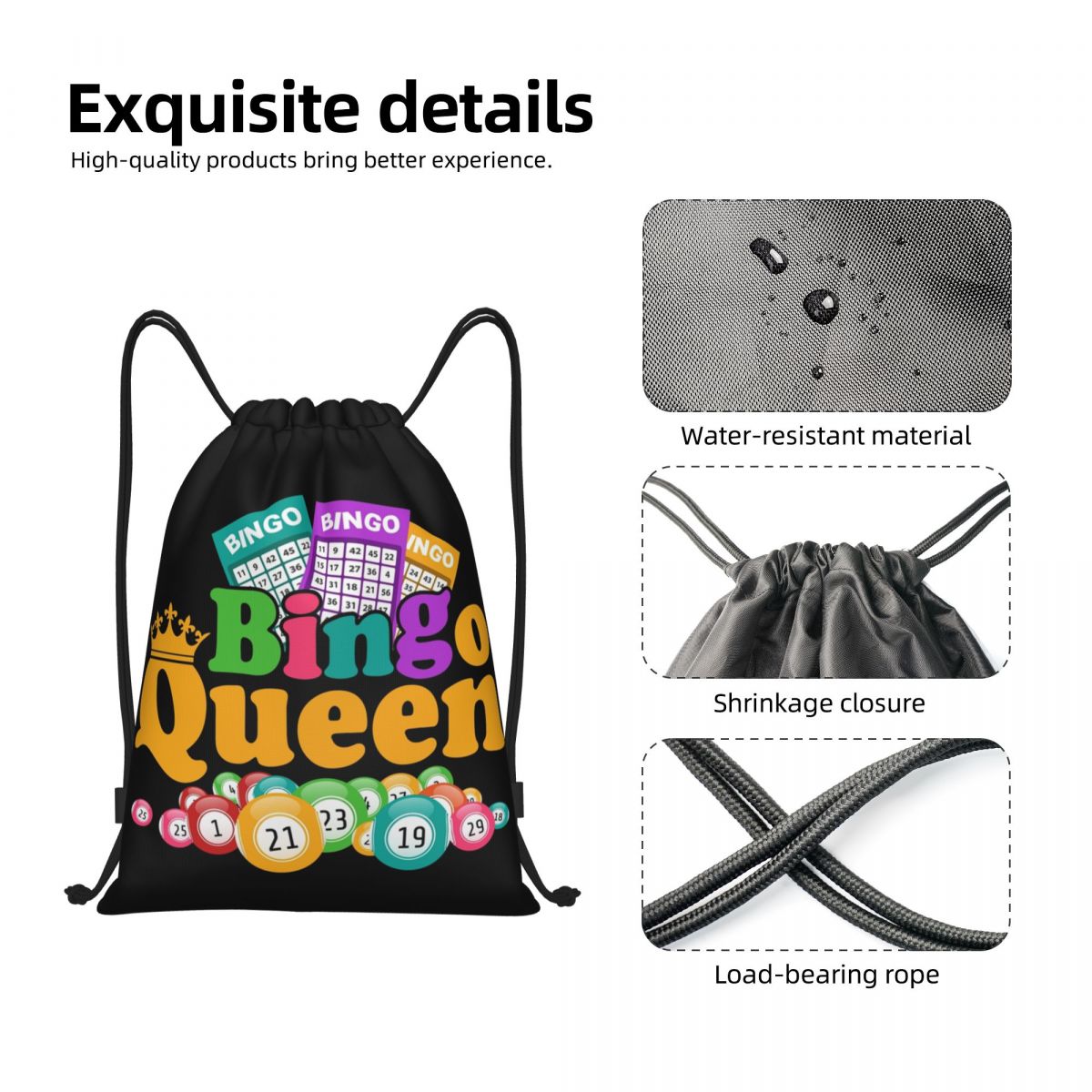 Custom Bingo Queen Game Lover  - đánh giá và giá Luxury Yoga Bags
