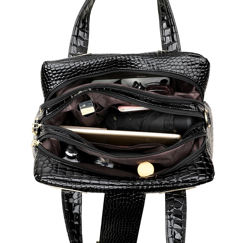 Luxury Crocodile Patterned Han - đánh giá và giá Luxury Zipper Bags