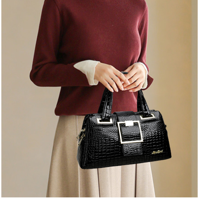 Luxury Crocodile Patterned Han - đánh giá và giá Luxury Zipper Bags