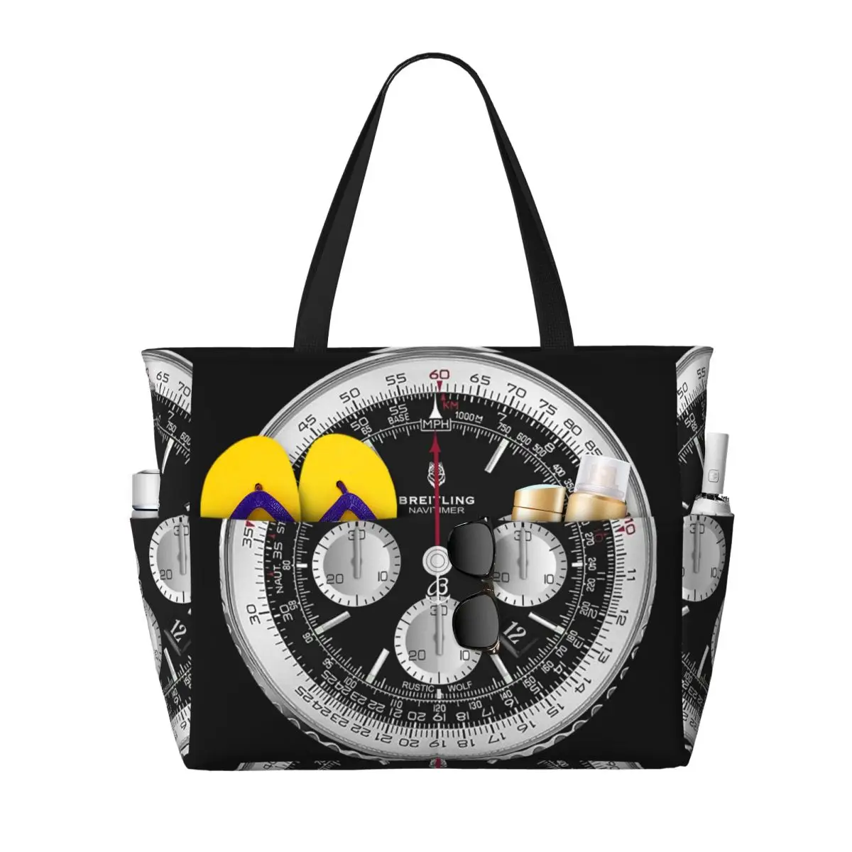 Black Luxury Watch Face Beach  - đánh giá và giá Luxury Yoga Bags