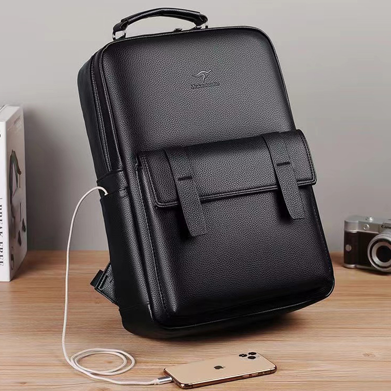 Men's luxury leather backpack  - đánh giá và giá Luxury Zipper Bags